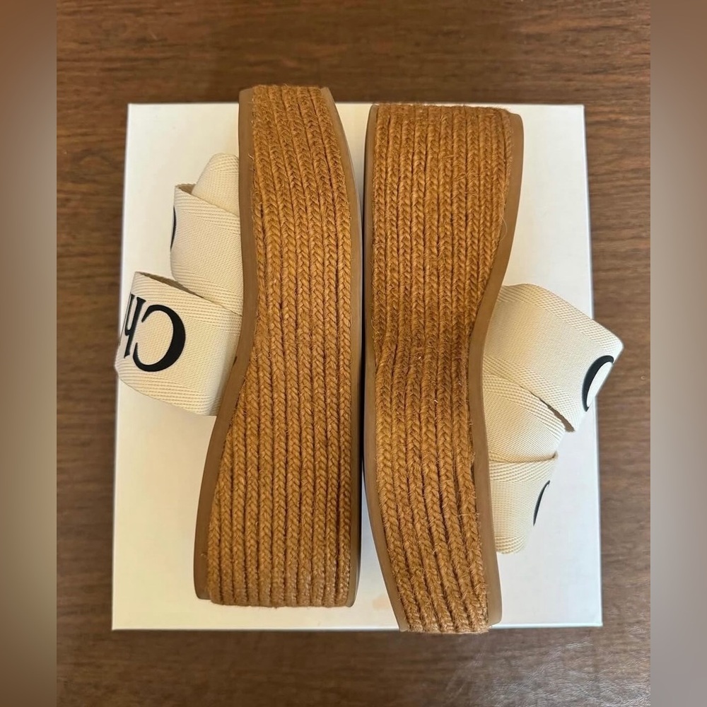 Chloé Woody Wedge Espadrilles - Picture 4 of 6